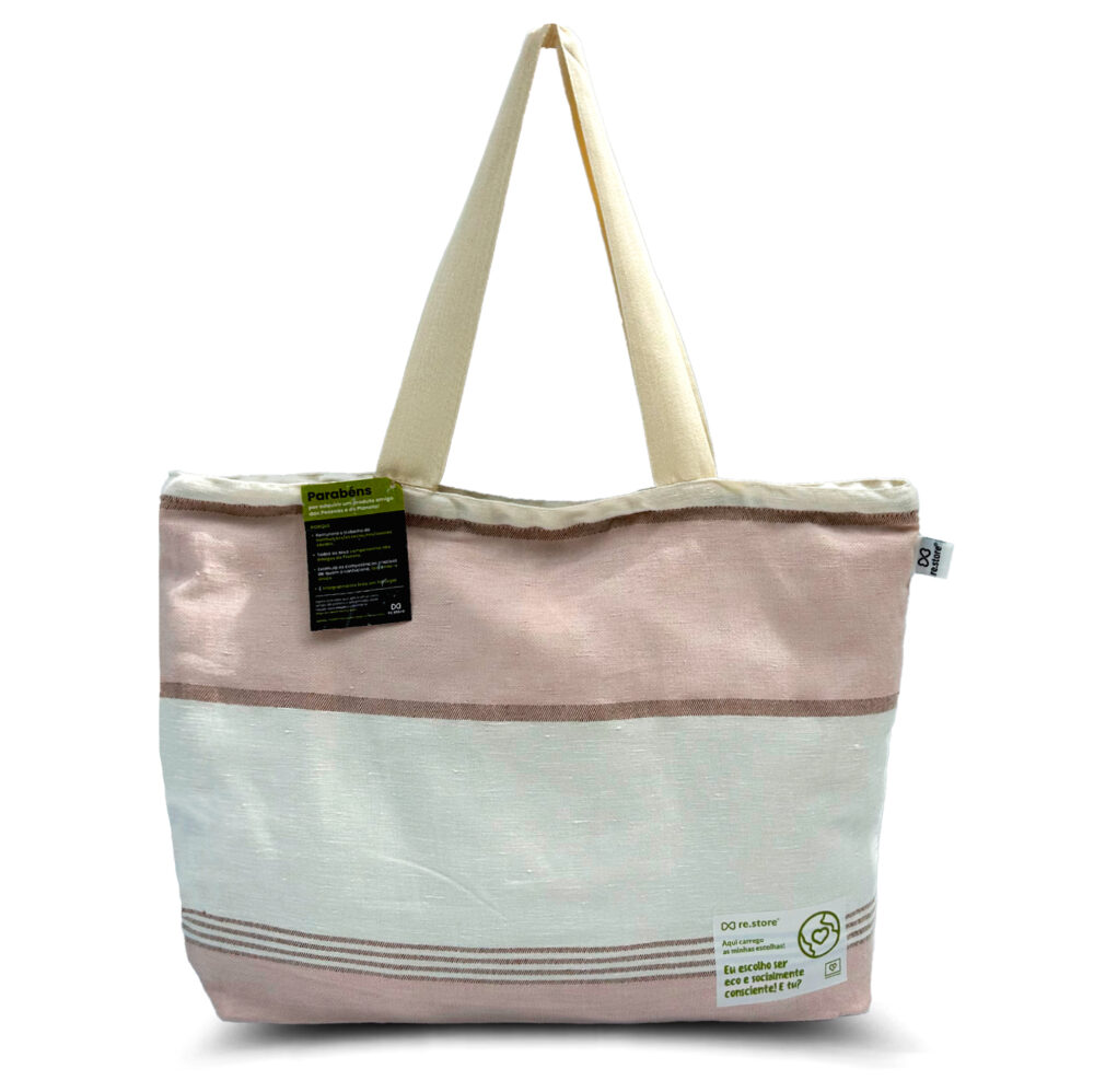 Linen Beach Bag