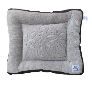 Grey terry cushion bed