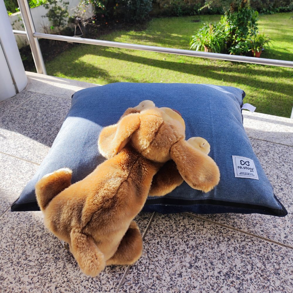 Cama para animais ALMOFADA sarja azul cama para animais
